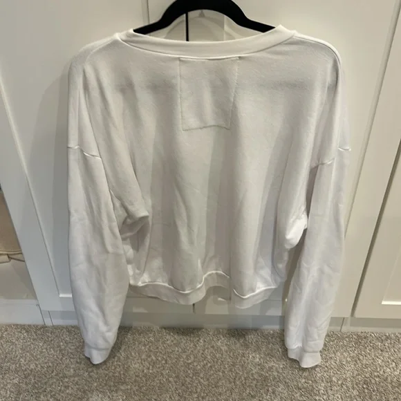Aviator Nation White Sweatshirt. Size S. Perfect condition. Worn once. - Picture 4 of 5